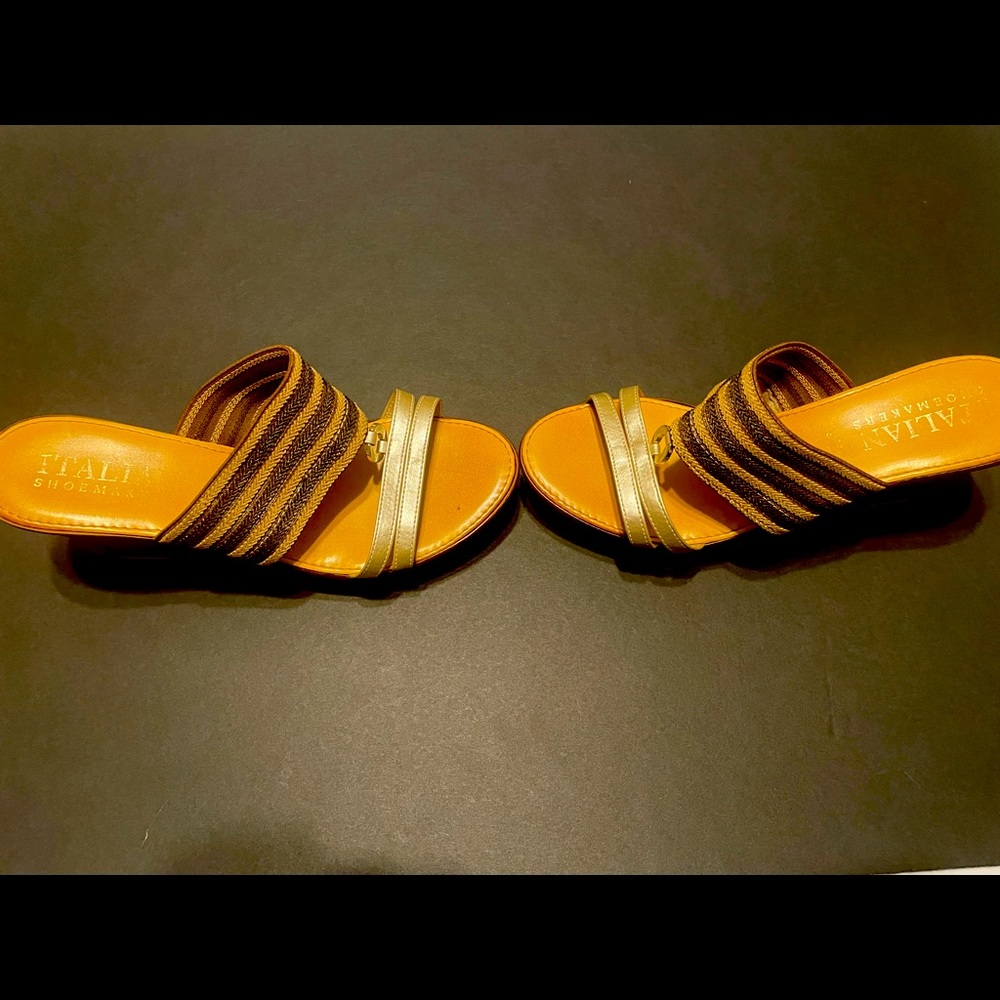 Faux Wooden Wedges size 8